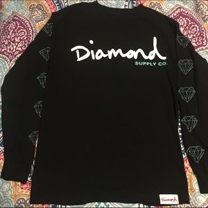 Diamond OG Script Long sleeve Tee